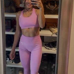 Gymshark Pink Set Top and pants